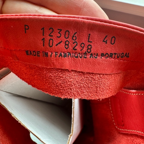 Prophecy Red Leather Tall Boots | Size 40 (US 10) | Made in Portugal - Picture 9 of 10